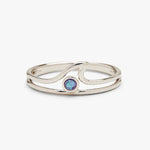 OPAL WAVE RING SILVER