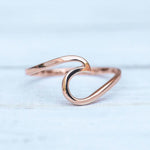 WAVE RING ROSE GOLD